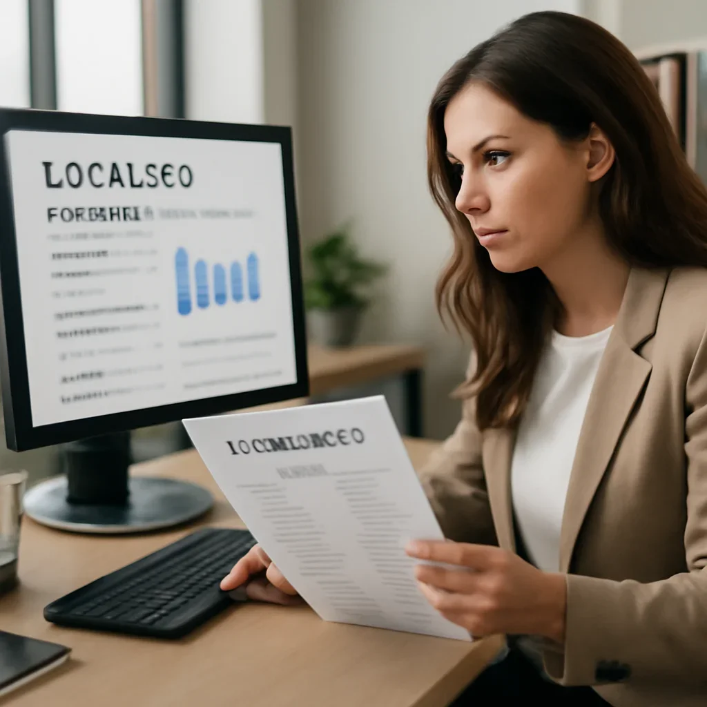 Local SEO specialist reviewing Canadian business citations and listing information