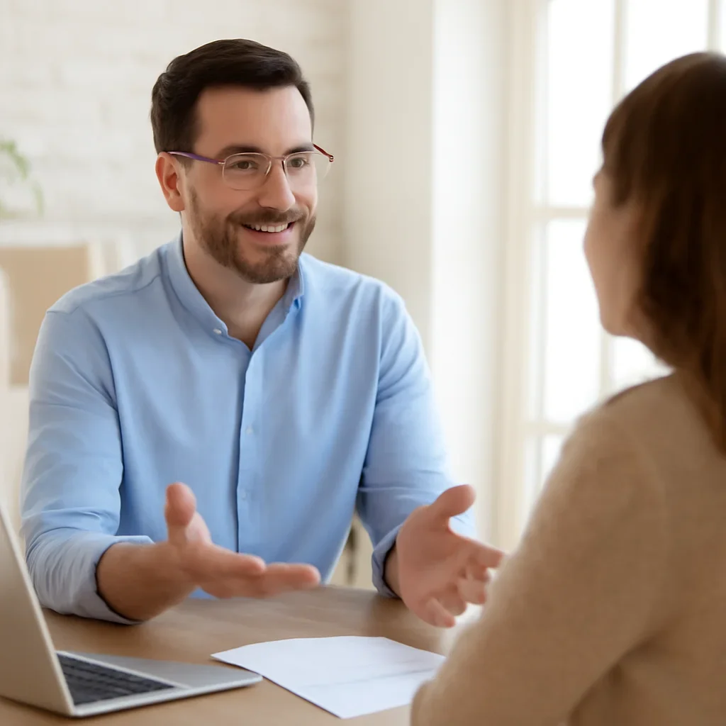 Business owner discussing local lead generation, call growth and local SEO opportunities