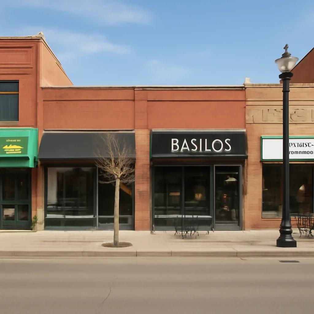 Street-level business setting that reflects the local market in Regina