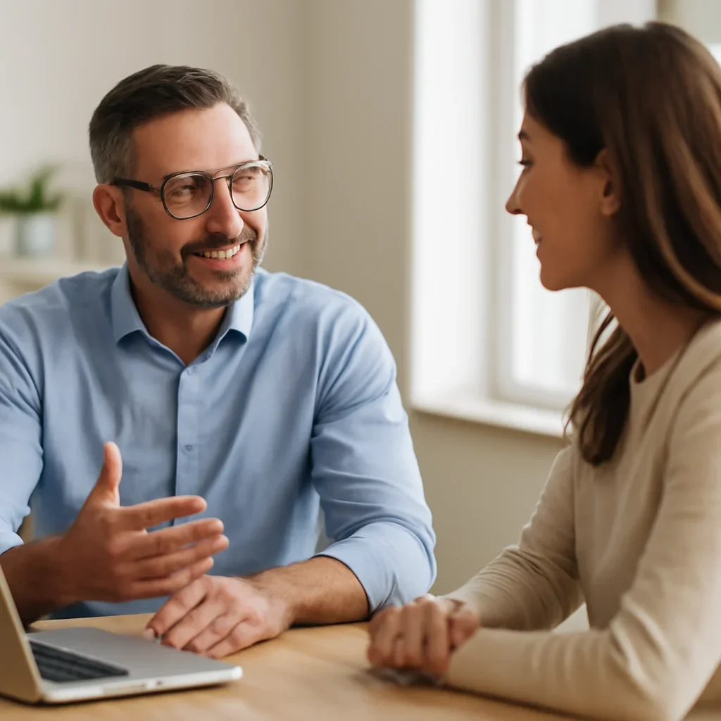 Business owner discussing review generation, customer feedback, and response management priorities