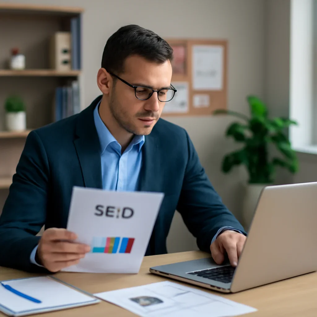 Local SEO specialist reviewing therapist services, practitioner profiles and Google Business Profile information